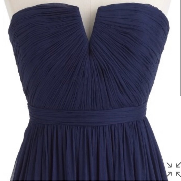 JCrew Silk Chiffon Strapless Dress - Picture 5 of 6